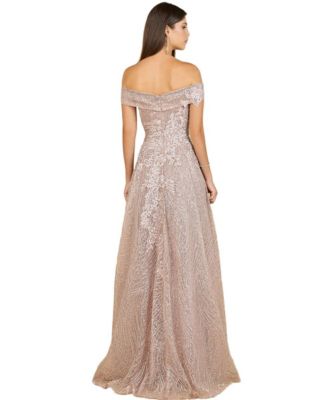 Women's Off Shoulder A-Line Gown