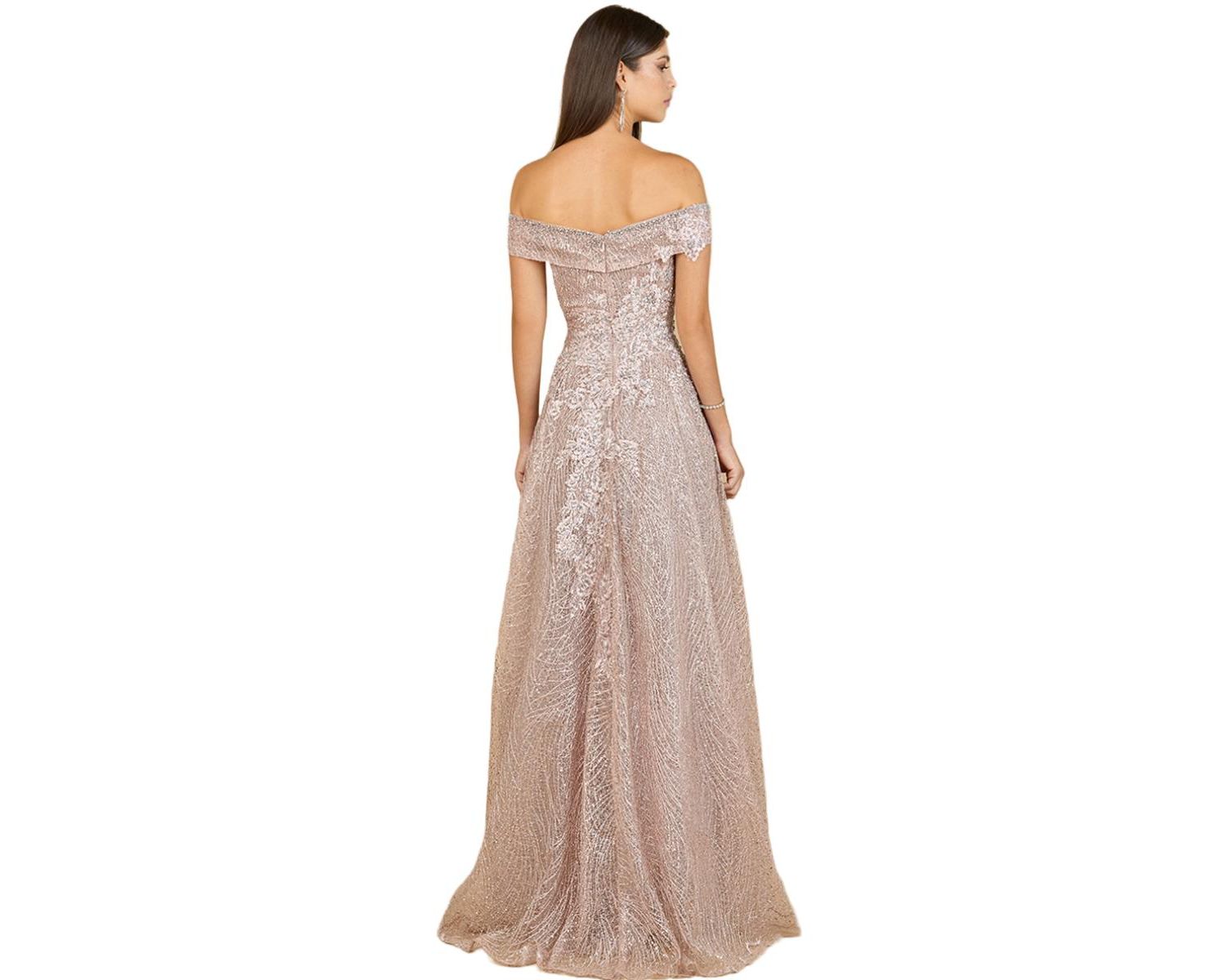 Women's Off Shoulder A-Line Gown