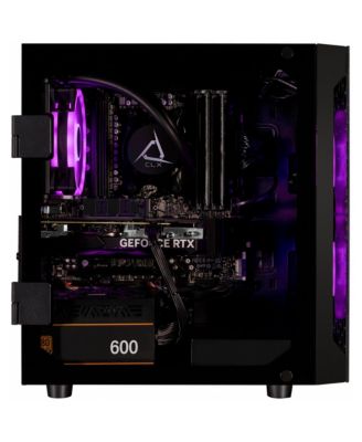 SET Gaming Desktop - Liquid Cooled AMD Ryzen 7 7700X 4.5GHz 8-Core Processor, 32GB DDR5 Memory, GeForce RTX 4060 8GB GDDR6 Graphics, 1TB NVMe M.2 SSD, 2TB HDD, WiFi, Windows 11 Home 64-bit
