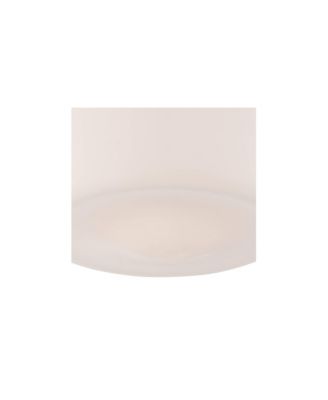 Rustic Farmhouse Ceiling Light Semi Flush Mount Fixture 12" Wide Brushed Nickel Opal White Glass Shade for Bedroom Kitchen Living Room