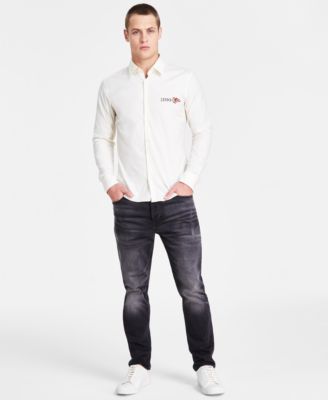 Hugo Boss - Men's Fire Logo Shirt & Faded Jeans