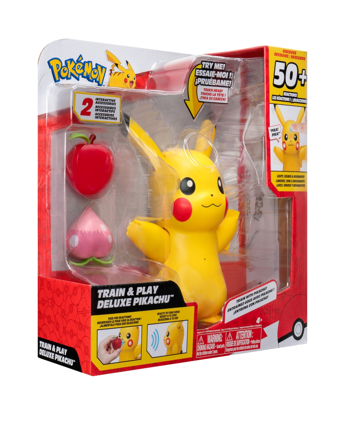 Shop Pokémon Pikachu Train And Play Deluxe Interactive Action Figure In Multi Color