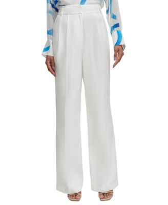 Calvin Klein - Women's Pleat-Front Wide-Leg Pants