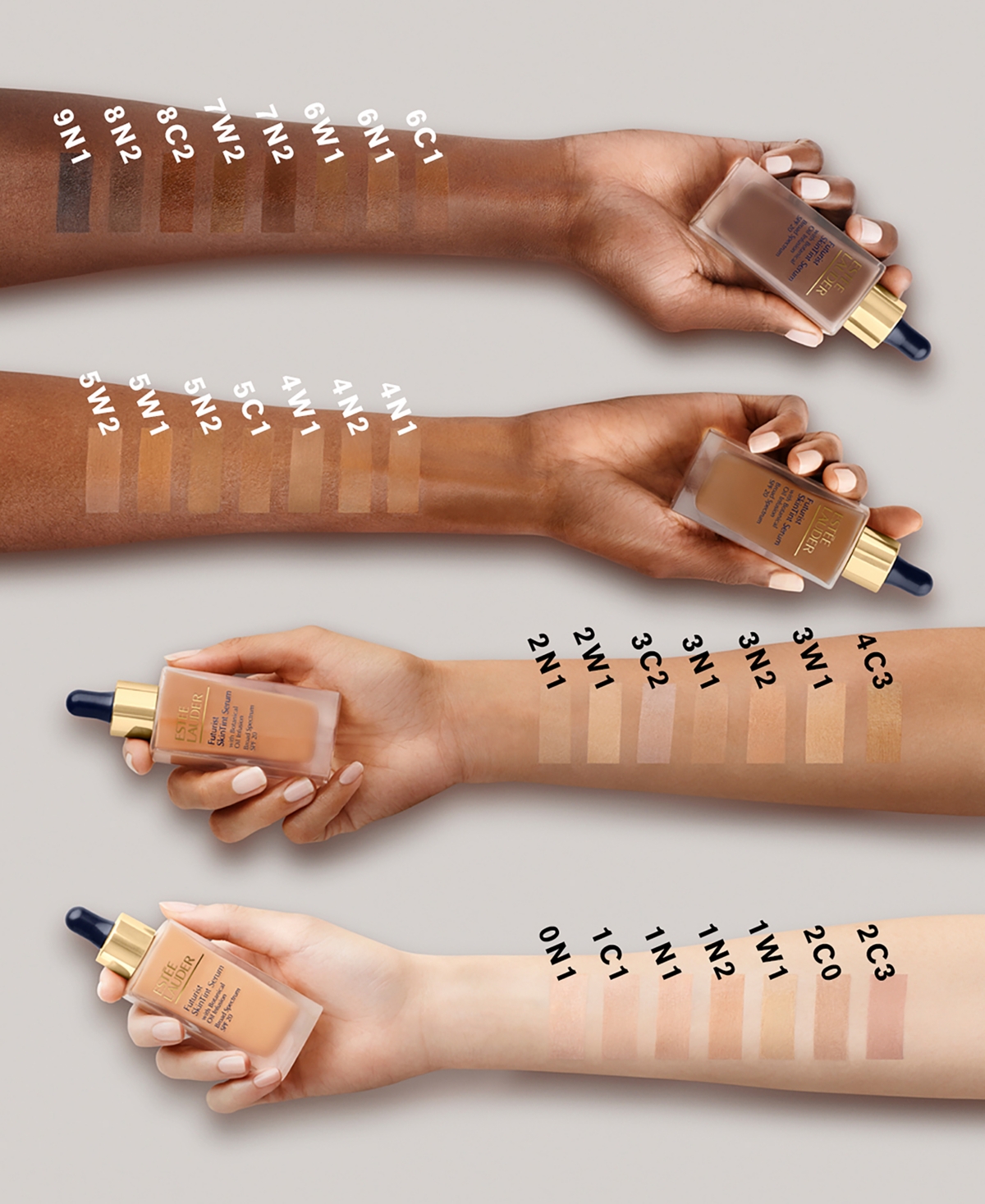 Shop Estée Lauder Futurist Skin Tint Serum Foundation Spf 20 In N Ebony