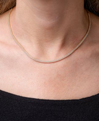 Diamond 16" Collar Necklace (2 ct. t.w.) in 14k Gold, Created for Macy's