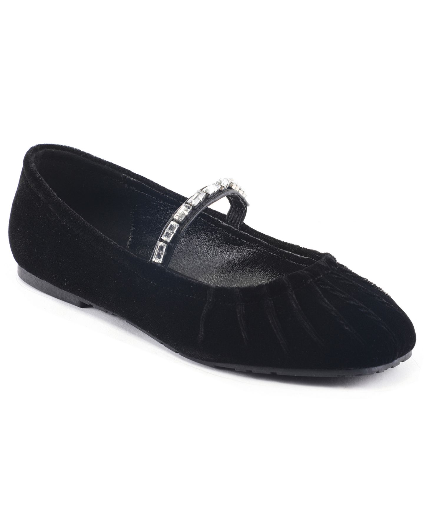Женские балетки Kenneth Cole Reaction Eimar, цвет: Чёрный бархатный — фото 1