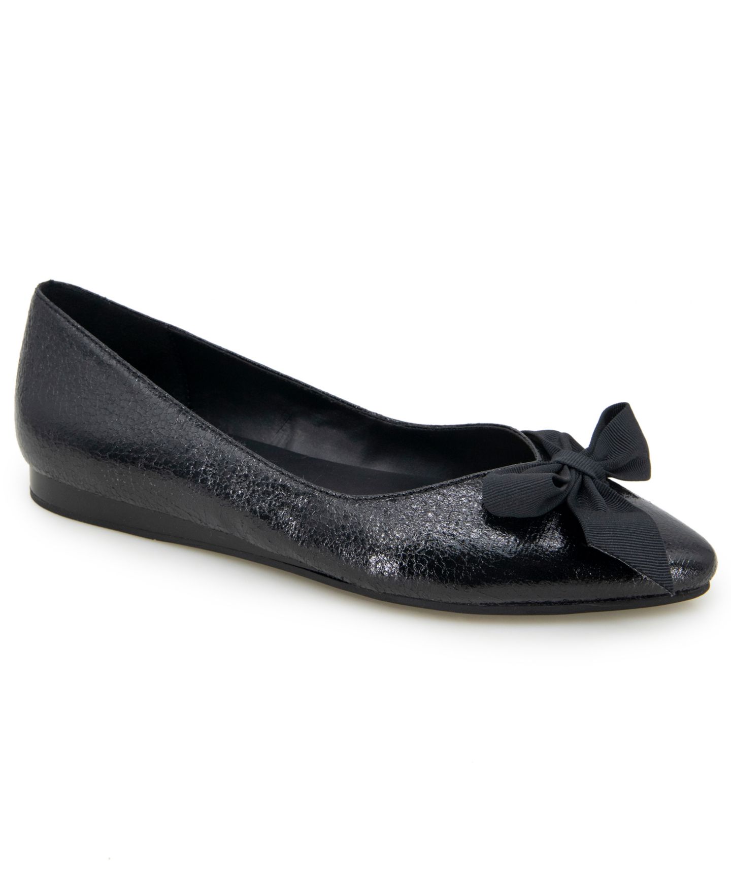 Женские балетки Kenneth Cole Reaction Lily с бантом, цвет: Чёрный — фото 1