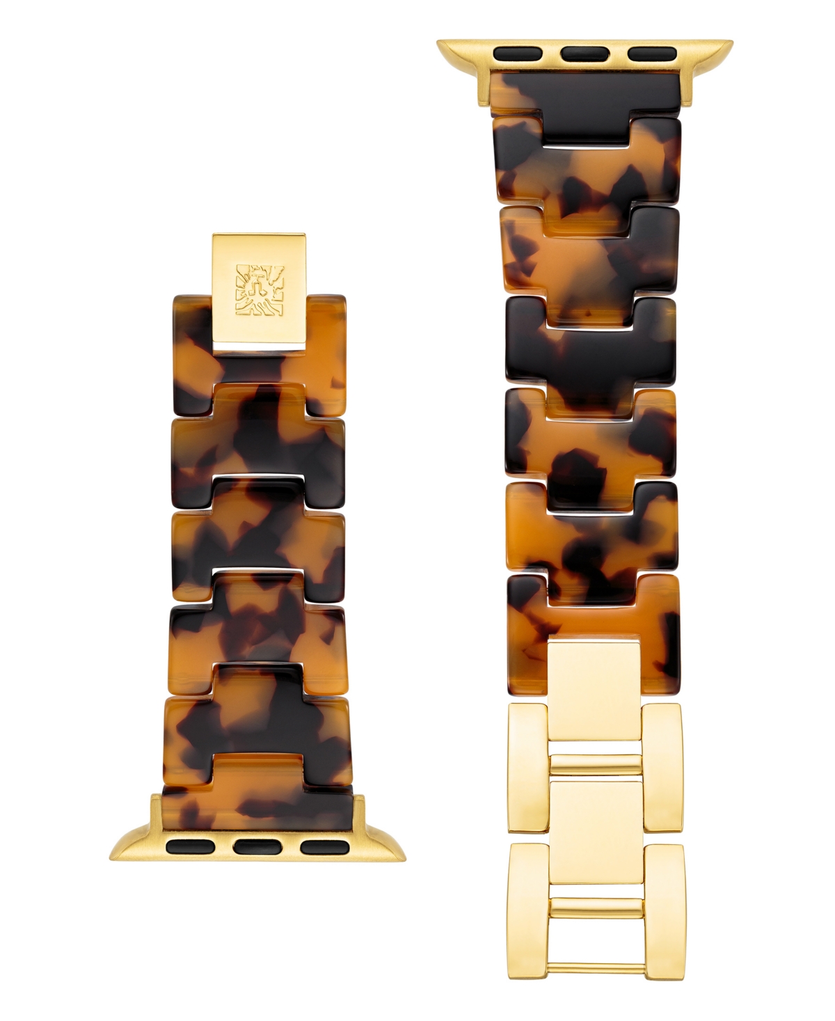 Women's Tortoise Acetate and Gold-Tone Alloy Bracelet Compatible with 38/40/41mm Apple Watch - Tortoise, Gold-Tone