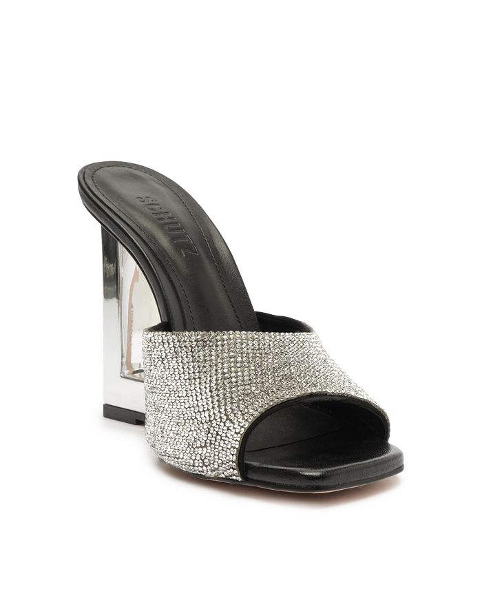 Schutz Women's Filipa Shine Wedge Slide Sandals Macy's
