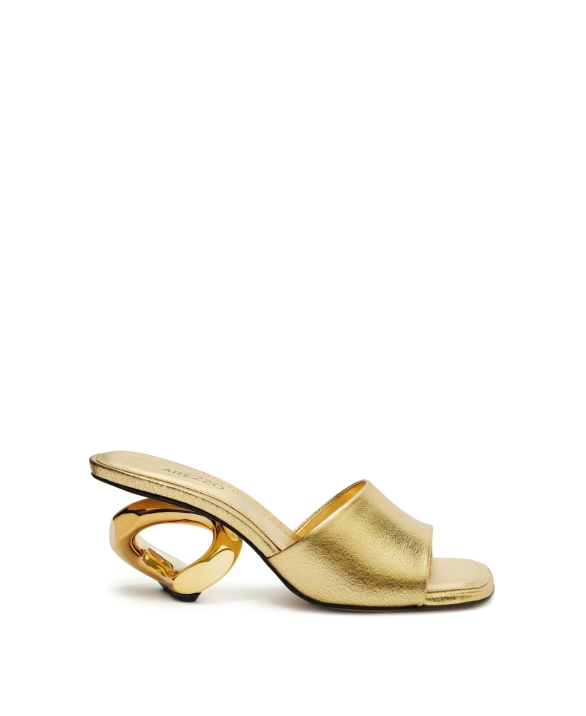 Arezzo Women's Brielle High Geometric Sandals - Gold - Manmade