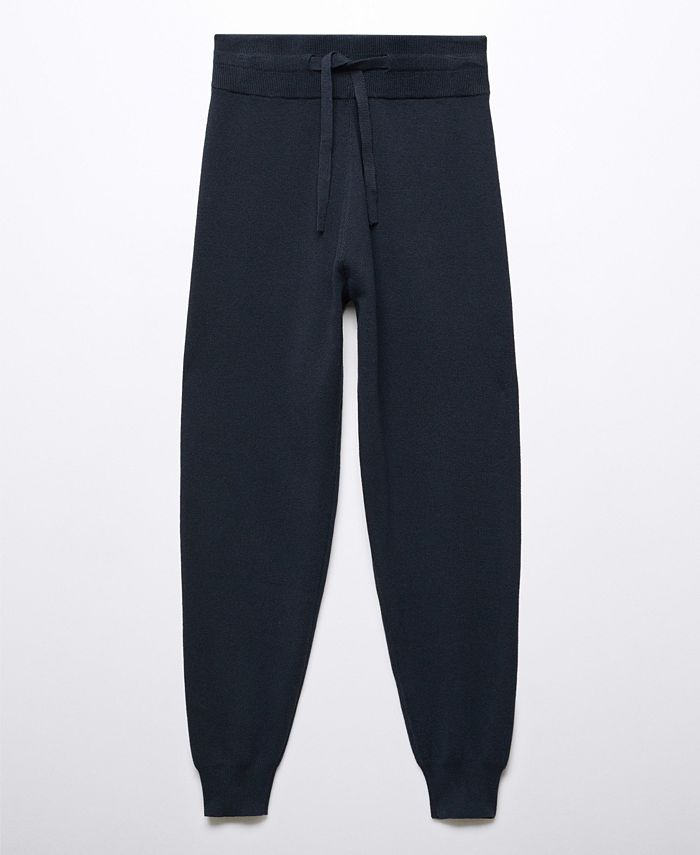 MANGO Women's Cotton Jogger Pajama Pants Macy's