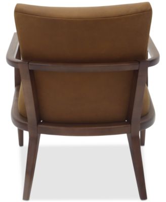 CLOSEOUT! Henwick 28" Leather Accent Chair, Created for Macy's
