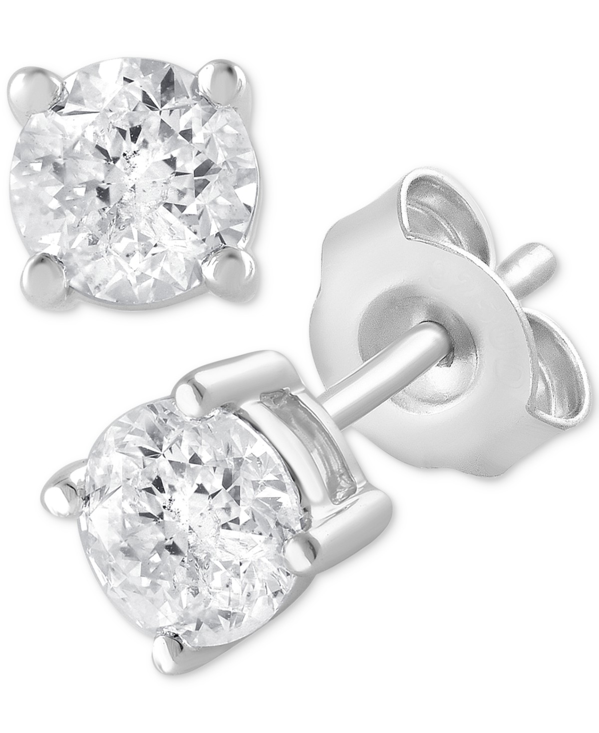 Женские платья Forever Grown Diamonds Lab Grown Diamond Stud Earrings (1 ct. t.w.) in Sterling Silver — фото 2