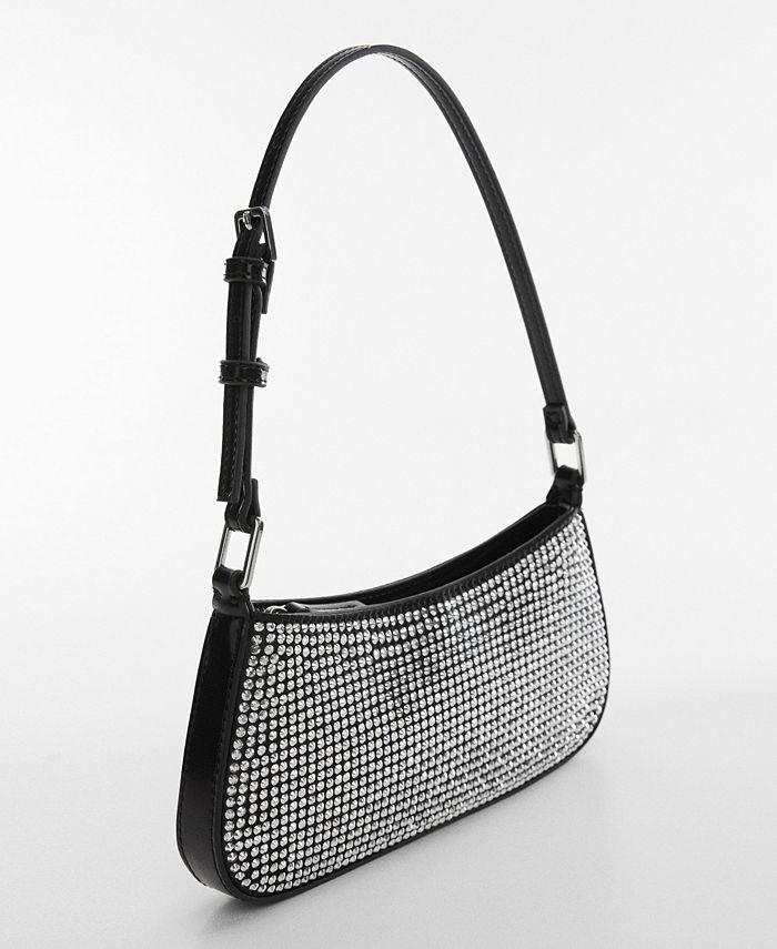 MANGO Women's Rhinestone Shoulder Bag Macy's