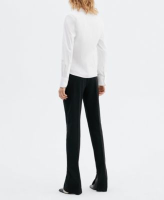 MANGO Women's Fitted Cotton Shirt