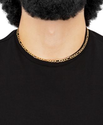 Lightweight 18" Figaro Link (5-3/4mm) Chain Necklace in 14k Gold