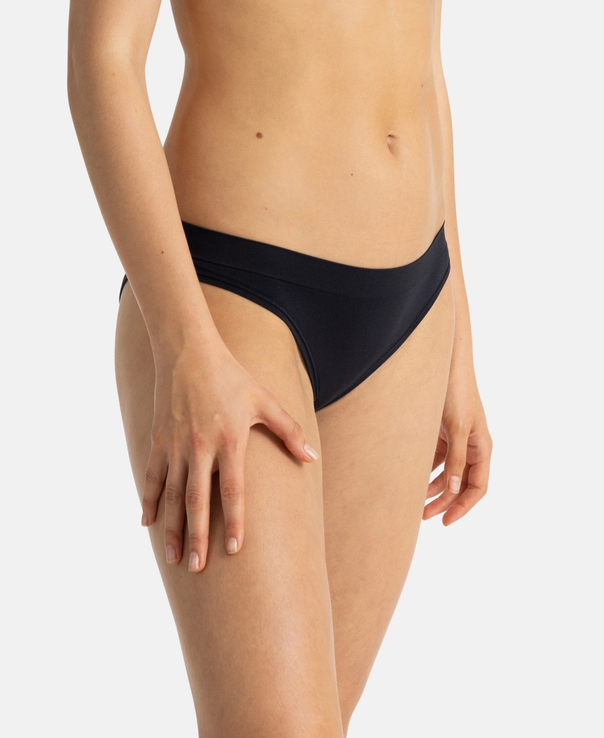 Dorina Women's Rosanne 5 Pack Seamless Soft Touch Fabric Brief Panties - Beige, Gray, Gray, Black