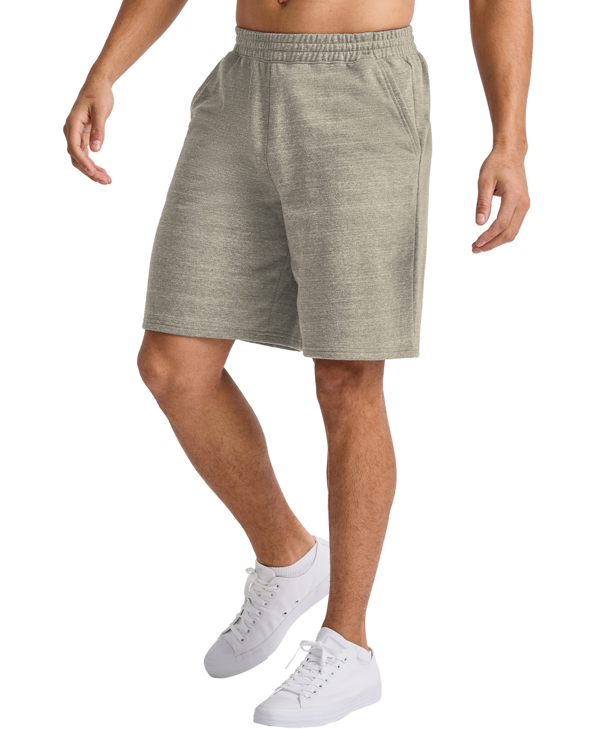 Hanes Men's Tri-Blend French Terry Comfort Shorts - Green 1