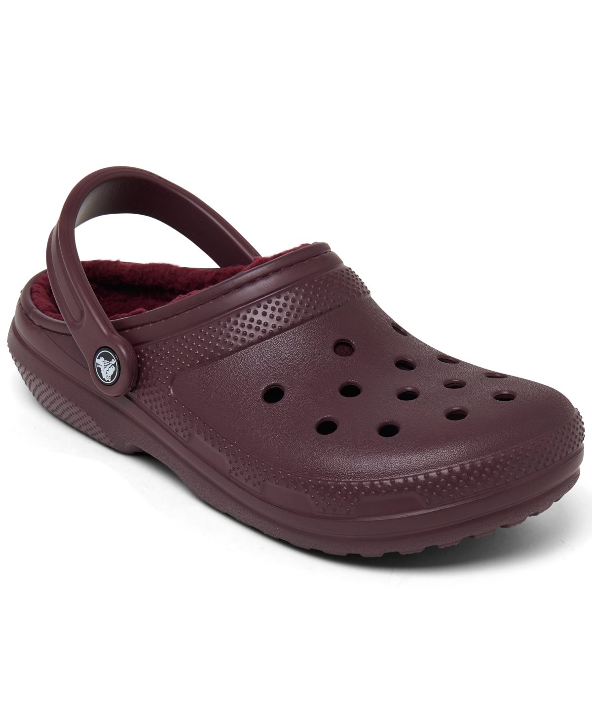 Crocs Men's And Women's Classic Lined Clogs From Finish Line In Dark Cherry