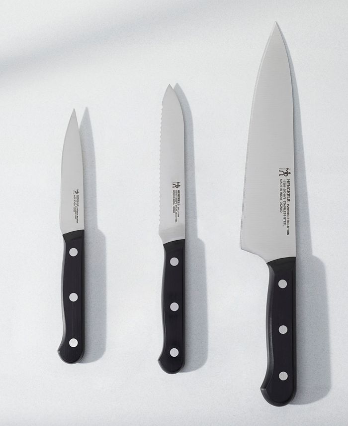J.A. Henckels Everedge Solution 3 Piece Starter Knife Set Macy's