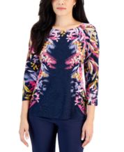 Macys womens petite tops top