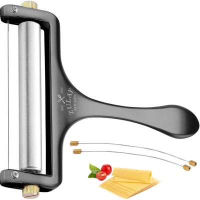 Heavy Duty Adjustable Cheese Slicer with 2 Extra Wires