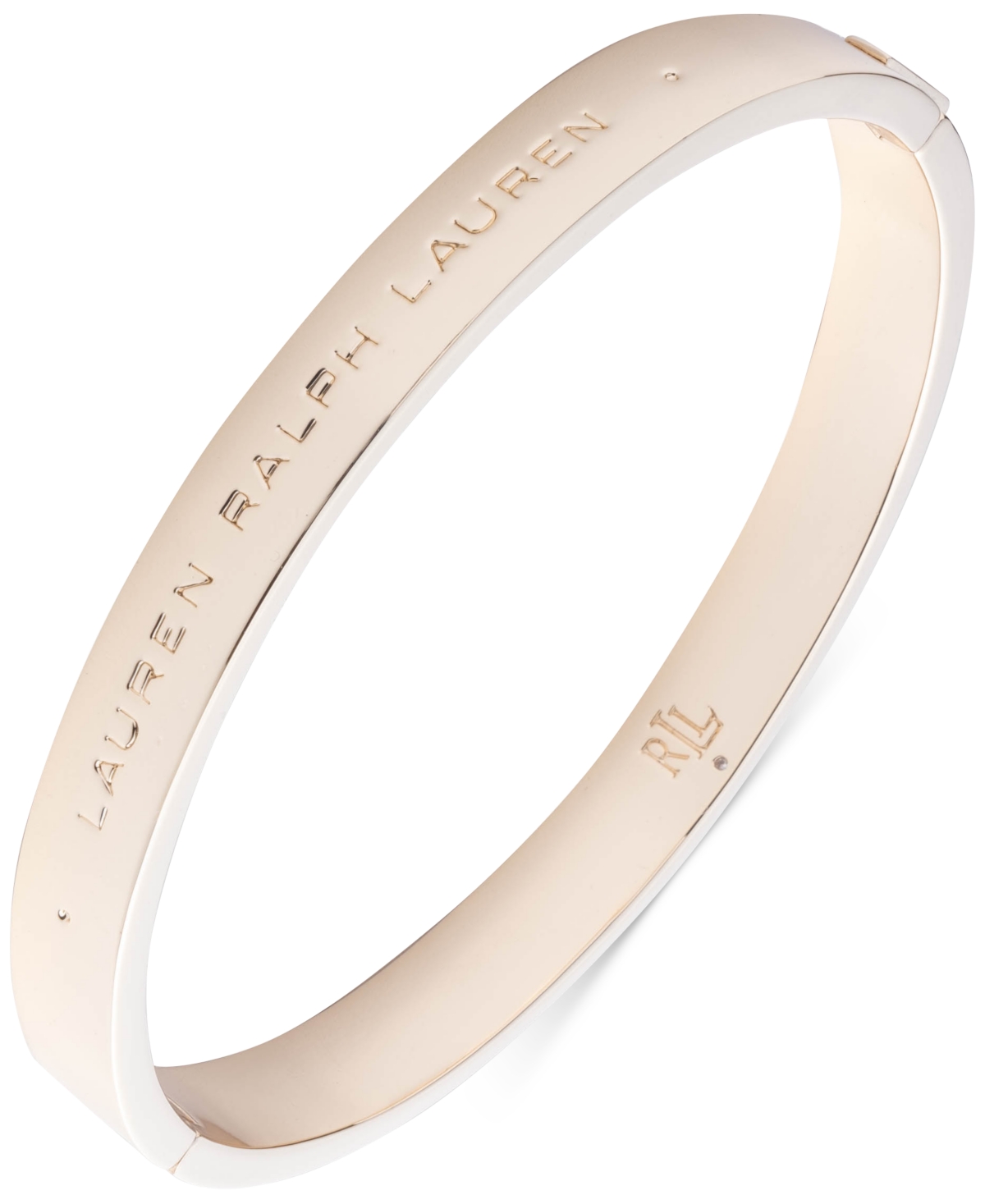 Lauren Ralph Lauren Gold-tone Logo Bangle Bracelet