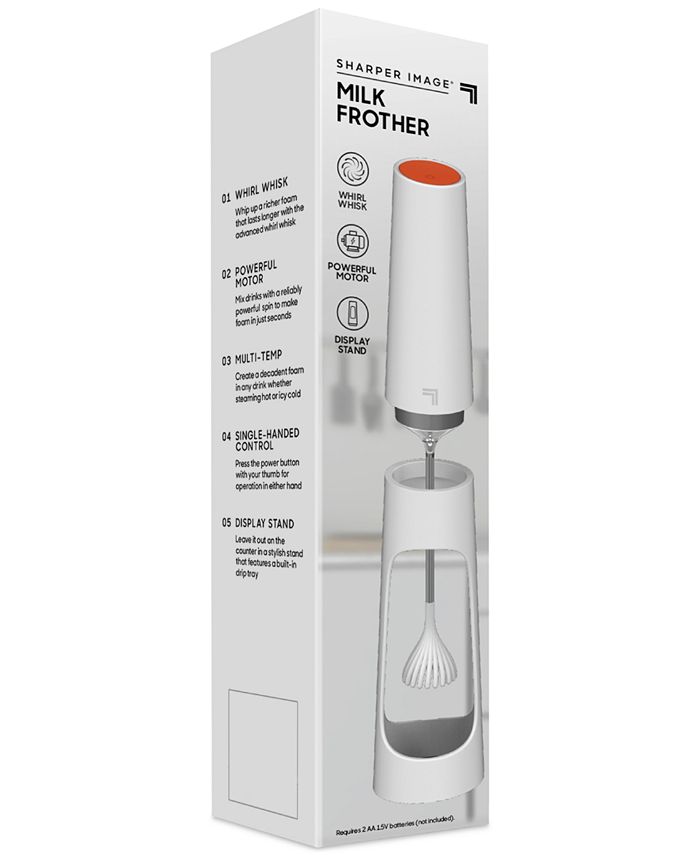 Sharper Image Milk Frother For Dense and Long Lasting Foam Creation