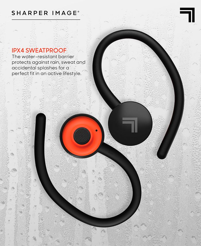 Sharper Image Sound Haven Sport True Wireless Earbuds with Qi Charging Case, Set of 3 Macy's
