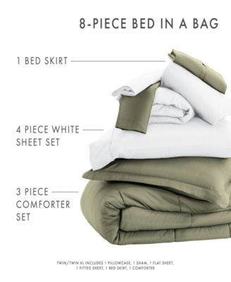 A Beautiful Bedroom 8-Pc. Lightweight Comforter Set, Queen