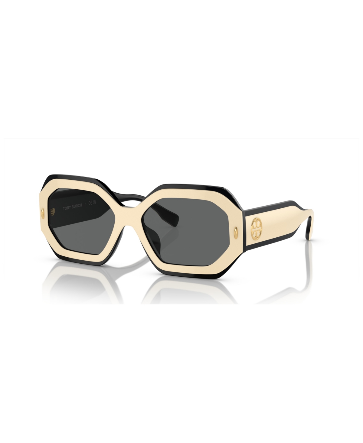 Shop Tory Burch Women's Sunglasses, Ty7192u In Black,ivory