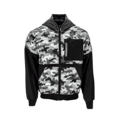 Big & Tall Camo Diamond Quilted Hooded Jacket Camouflage Winter Coat, Insulated Outdoor Gear