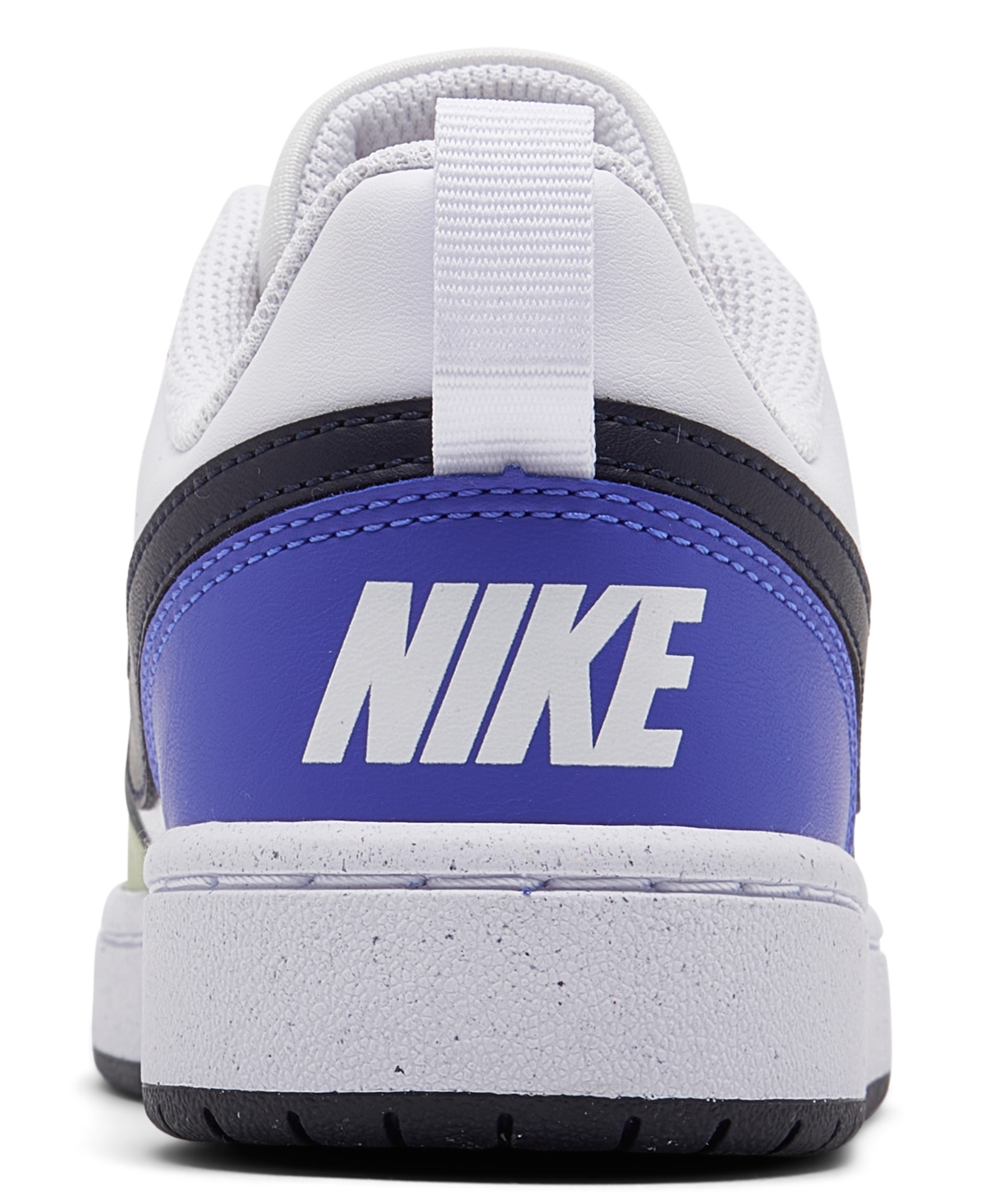 Shop Nike Big Girls Court Borough Low Recraft Casual Sneakers From Finish Line In White,pink,ultramarine,ob