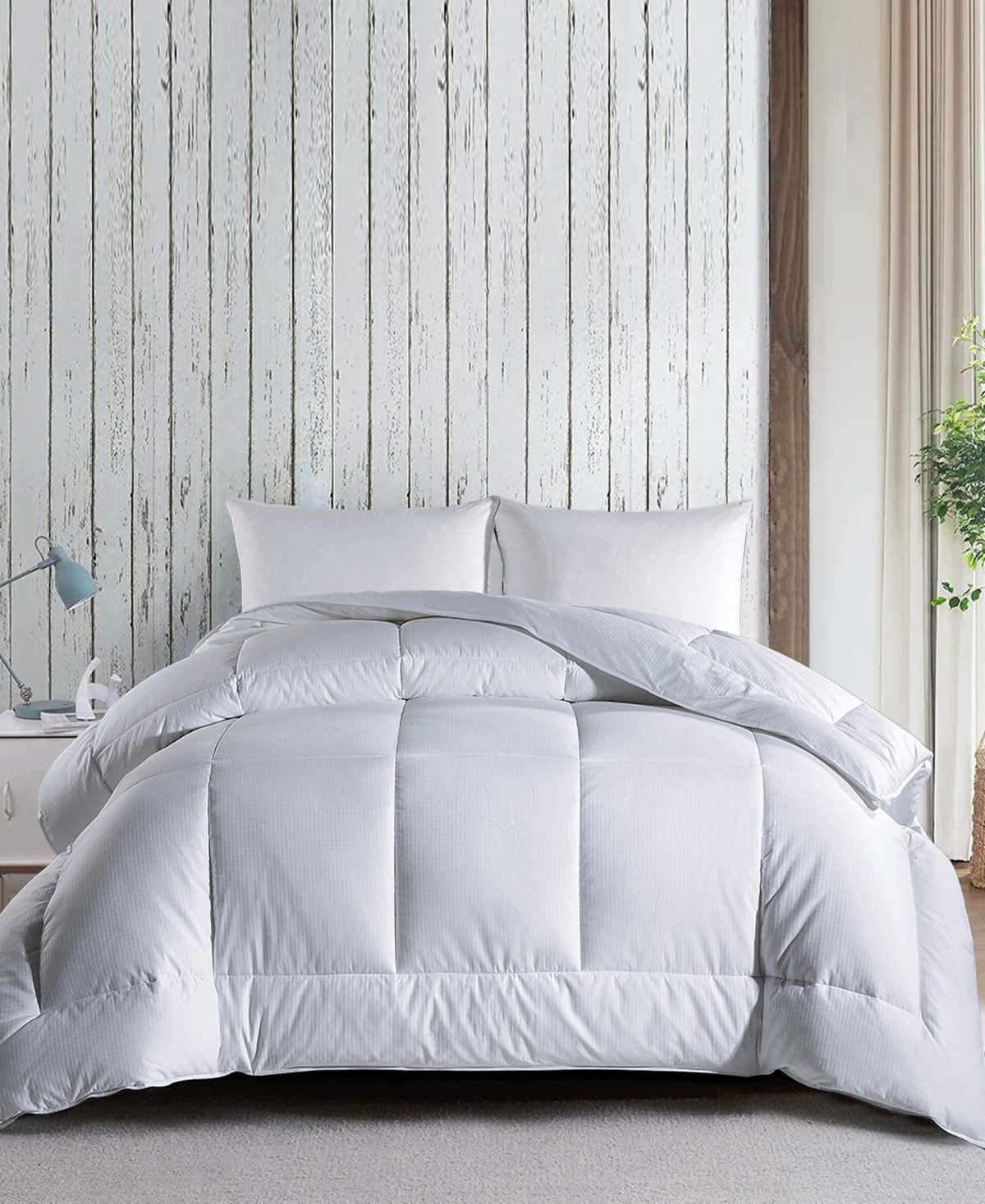 Unikome Cozy All Season Down Alternative Comforter, Twin In White