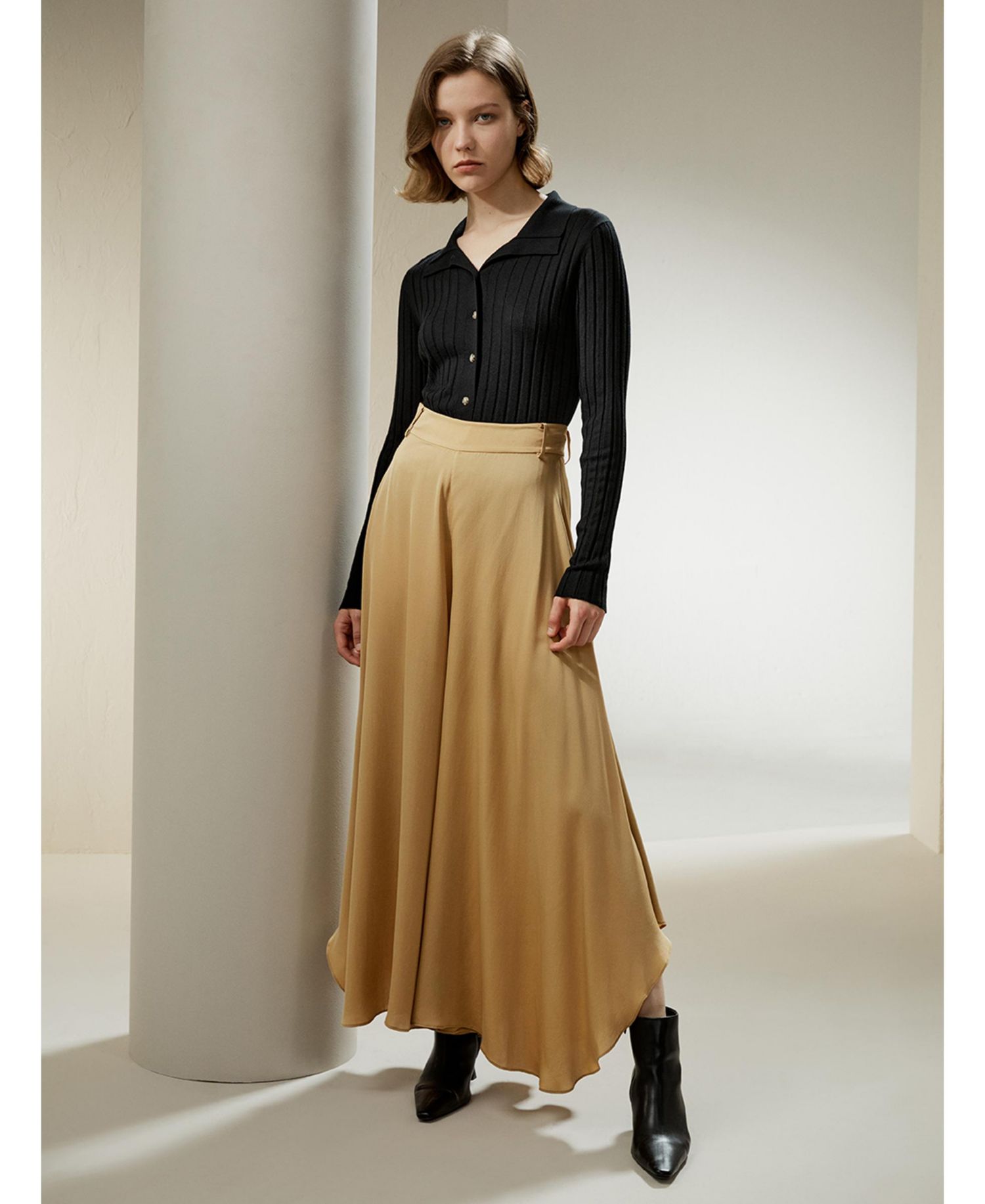 Women's Ribbed Silk-Cashmere Blend Cardigan