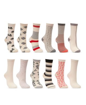 Women's Dress Crew Socks 12 Pack