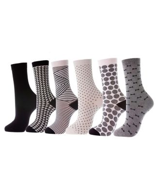 Women's Dress Crew Socks 6 Pack