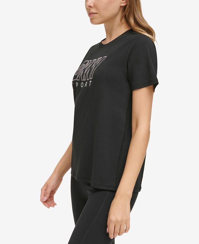 Dkny | Tops | Nwt Dkny Jeans Womens Newspaperlogo Shortsleeve Tshirt E23fcdna Xs Black