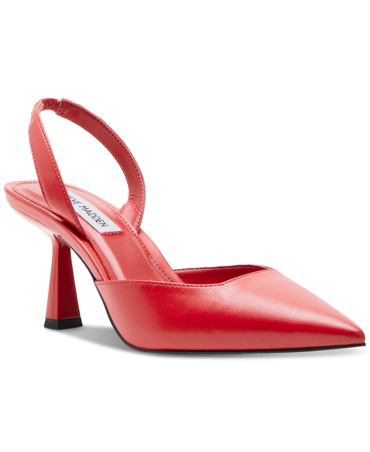 Women's Finlee Pointed-Toe Kitten-Heel Slingback Pumps - Red Leather