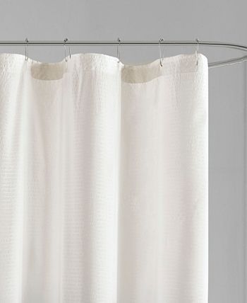 Madison Park Ara Ombre Printed Seersucker Shower Curtain, 72