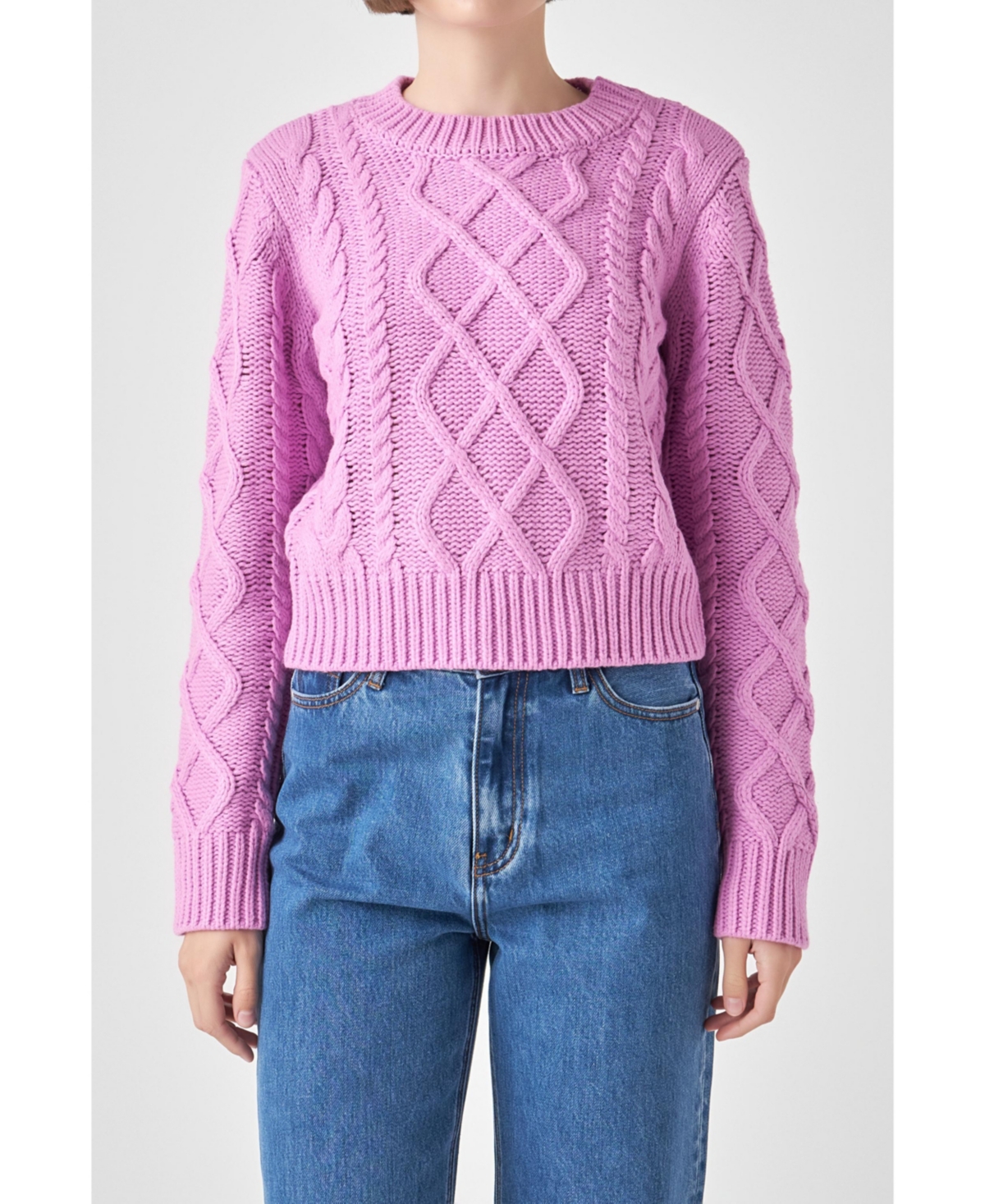 ENGLISH FACTORY WOMEN'S CABLE-KNIT SWEATER