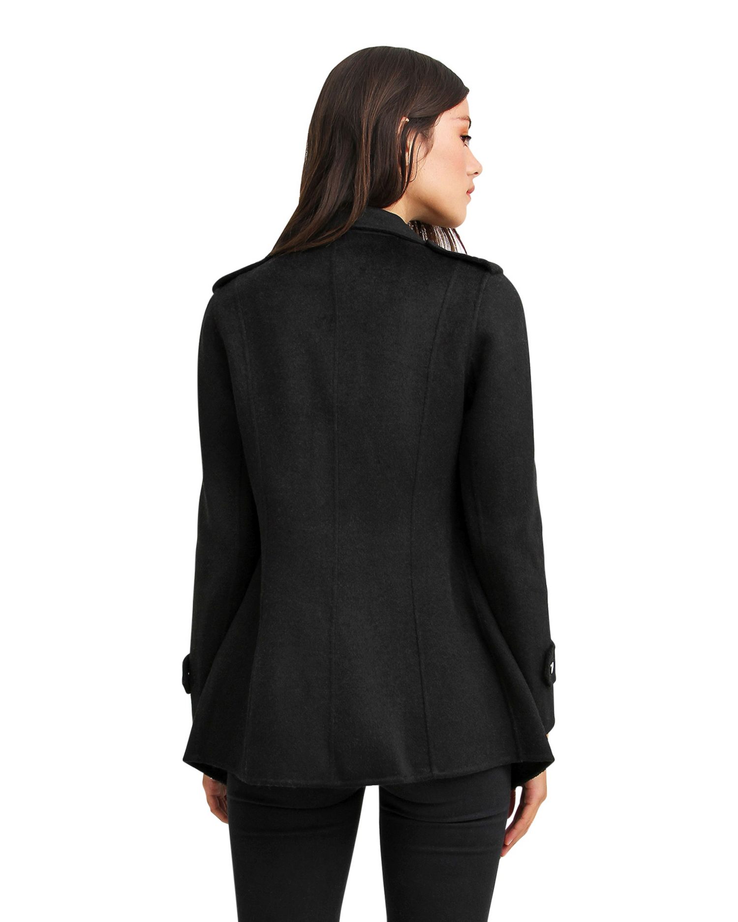 Women's Bad Girl Wool Blend Moto Coat