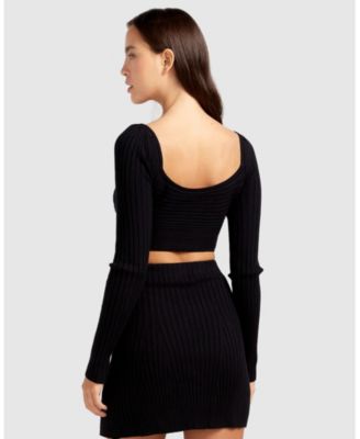 Forget Me Not Knit Crop