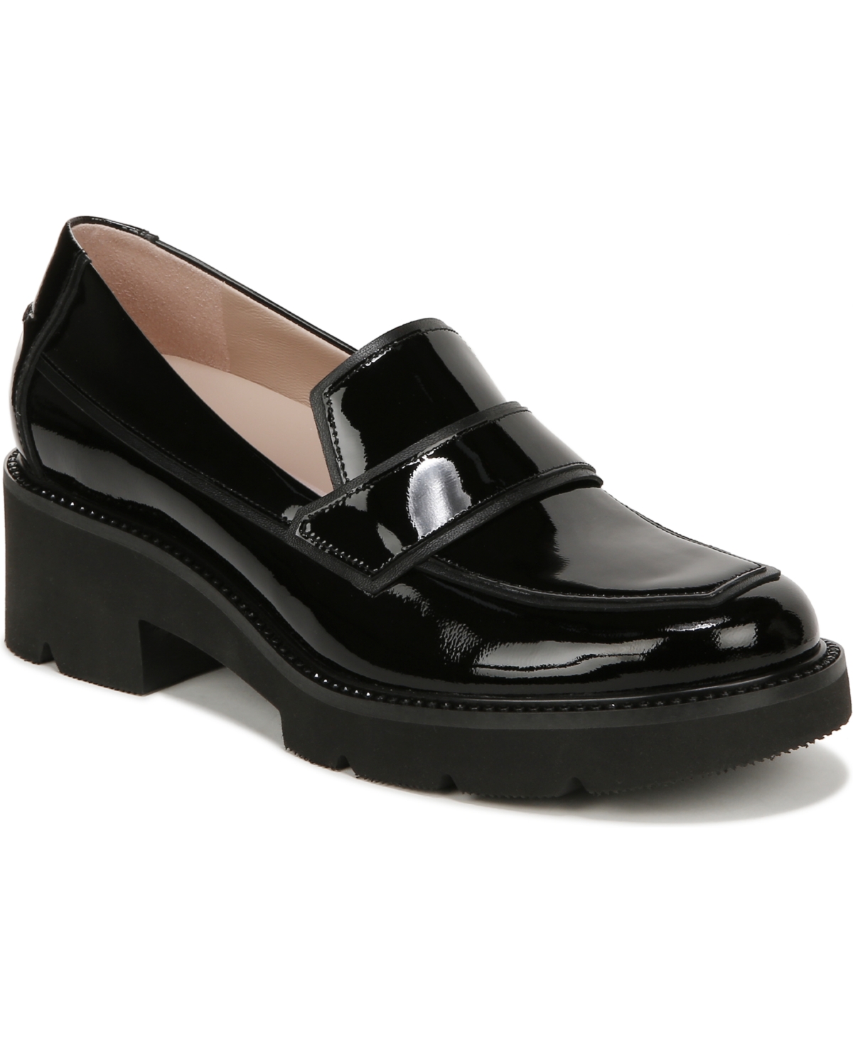 Naturalizer Pnina Tornai For  Agapi Slip-on Loafers In Black Patent Leather