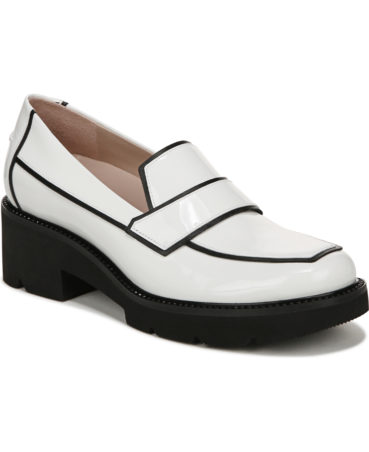 Shop Naturalizer Pnina Tornai For  Agapi Slip-on Loafers In White Patent Leather