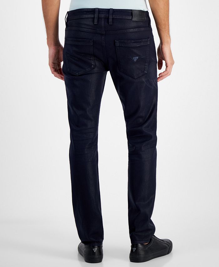 GUESS Men's SlimFit Tapered Coated Jeans Macy's