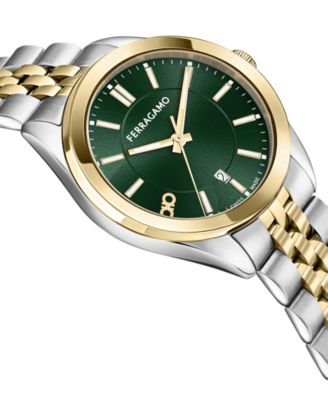 Salvatore Men's Swiss Classic Two-Tone Stainless Steel Bracelet Watch 42mm