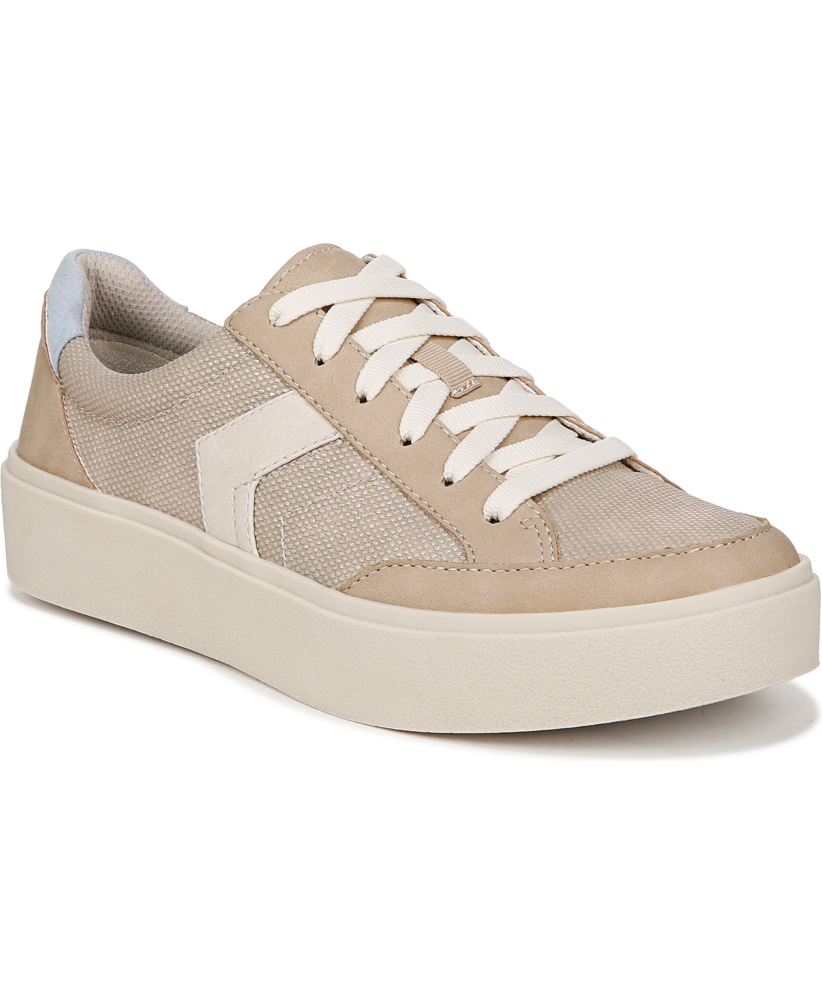 Women's Madison-Lace Sneakers - Taupe Faux Leather
