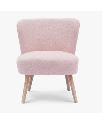 25.5" Wide Upholstered Boucle Accent Chair
