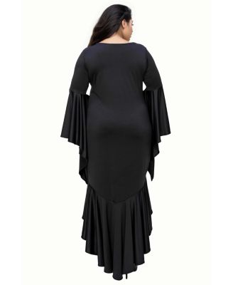 Plus Size Arielle Flowy Mermaid Hem Dress